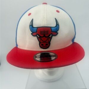 New Era Kids Chicago Bulls Snapback - White, Red & Blue